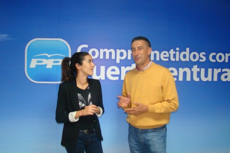 La diputada Celia Alberto y el senador Claudio Gutiérrez